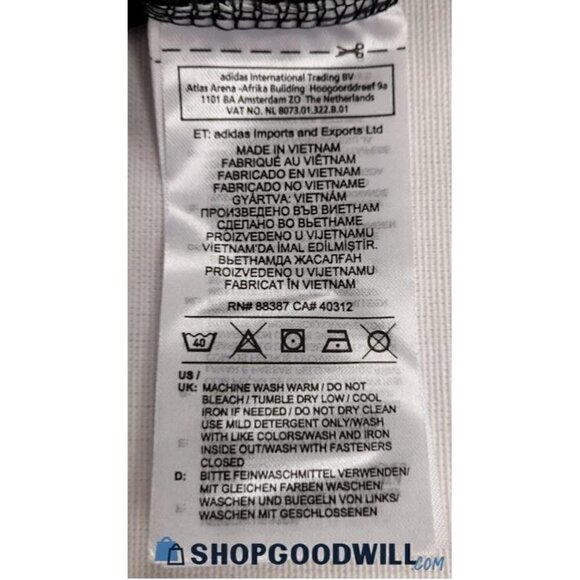 Adidas Women's Stripped Climate Track Black Jacket Size M - Picture 4 of 11